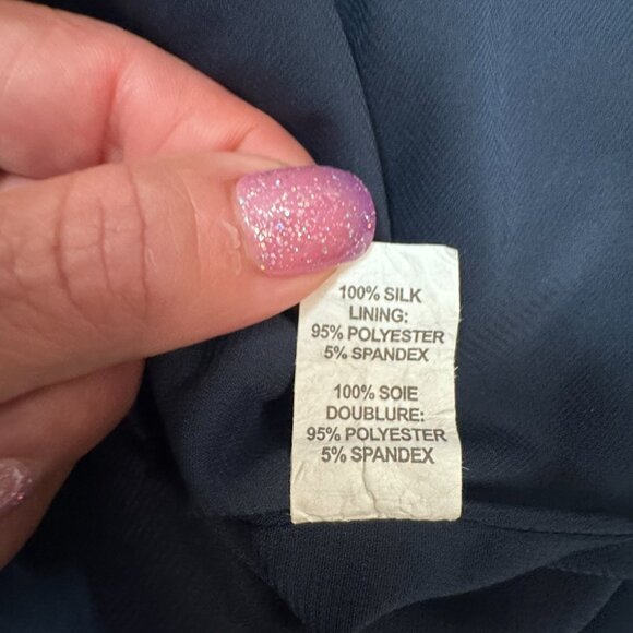 GUC Ramy Brook Silk Boho Print Dress XS Navy Multicolor - Picture 3 of 6